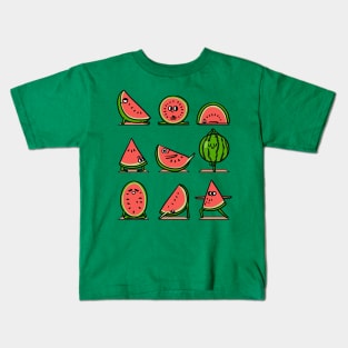 Watermelon Yoga Kids T-Shirt